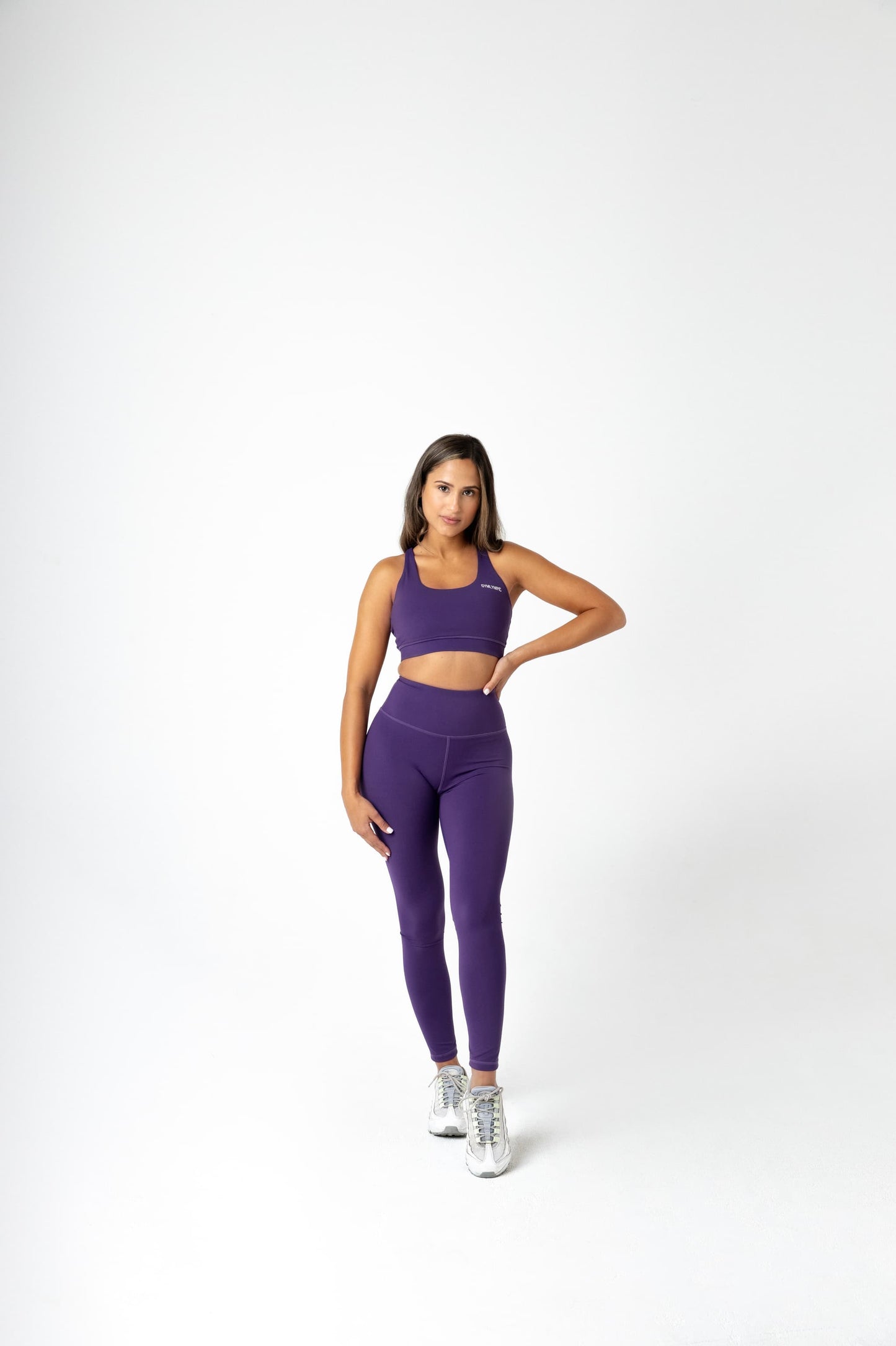 Jünge Flexibilität hohe Taille Leggings lila lila